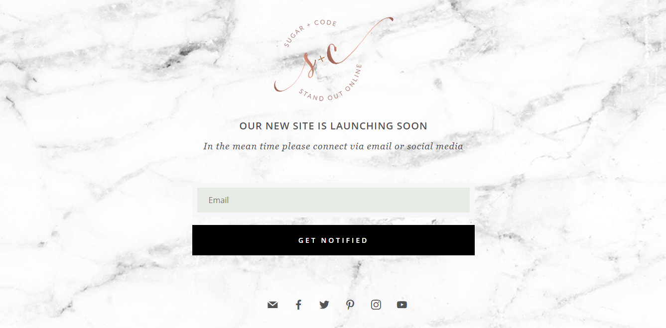 launching soon landing page template