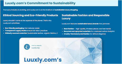 How Does Sustainability Factor Into Luuxly Com Style
