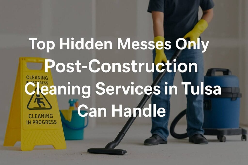 Hidden Messes Only Post-Construction Cleaning Services in Tulsa Can Handle